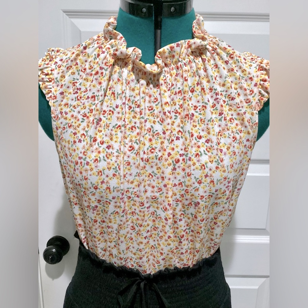 Altar’ D State Floral Top Size S
